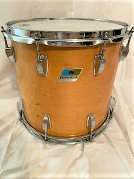 Ludwig Mid 70s Pointy B/o #2122953 13" Natural Maple 6 Ply Mounted Tom