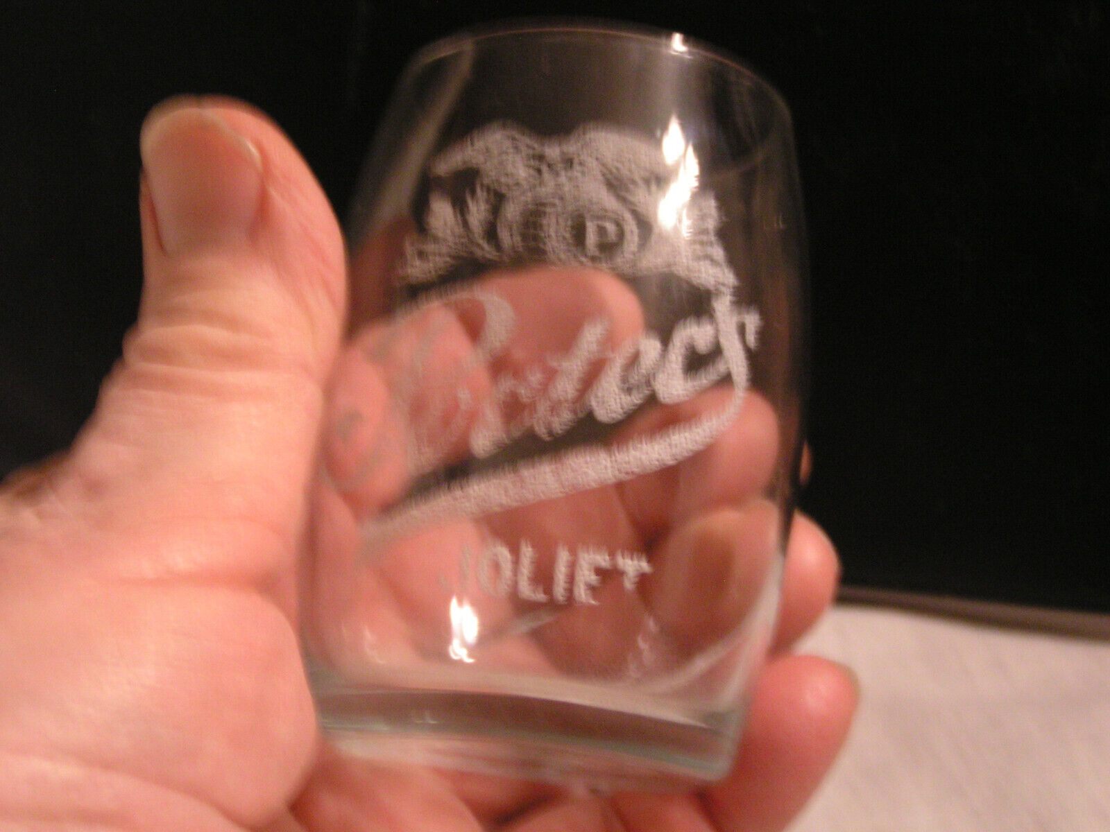 3 1/2" Tall Barrel Shaped Beer Glass For Porters Beer, Joliet,il