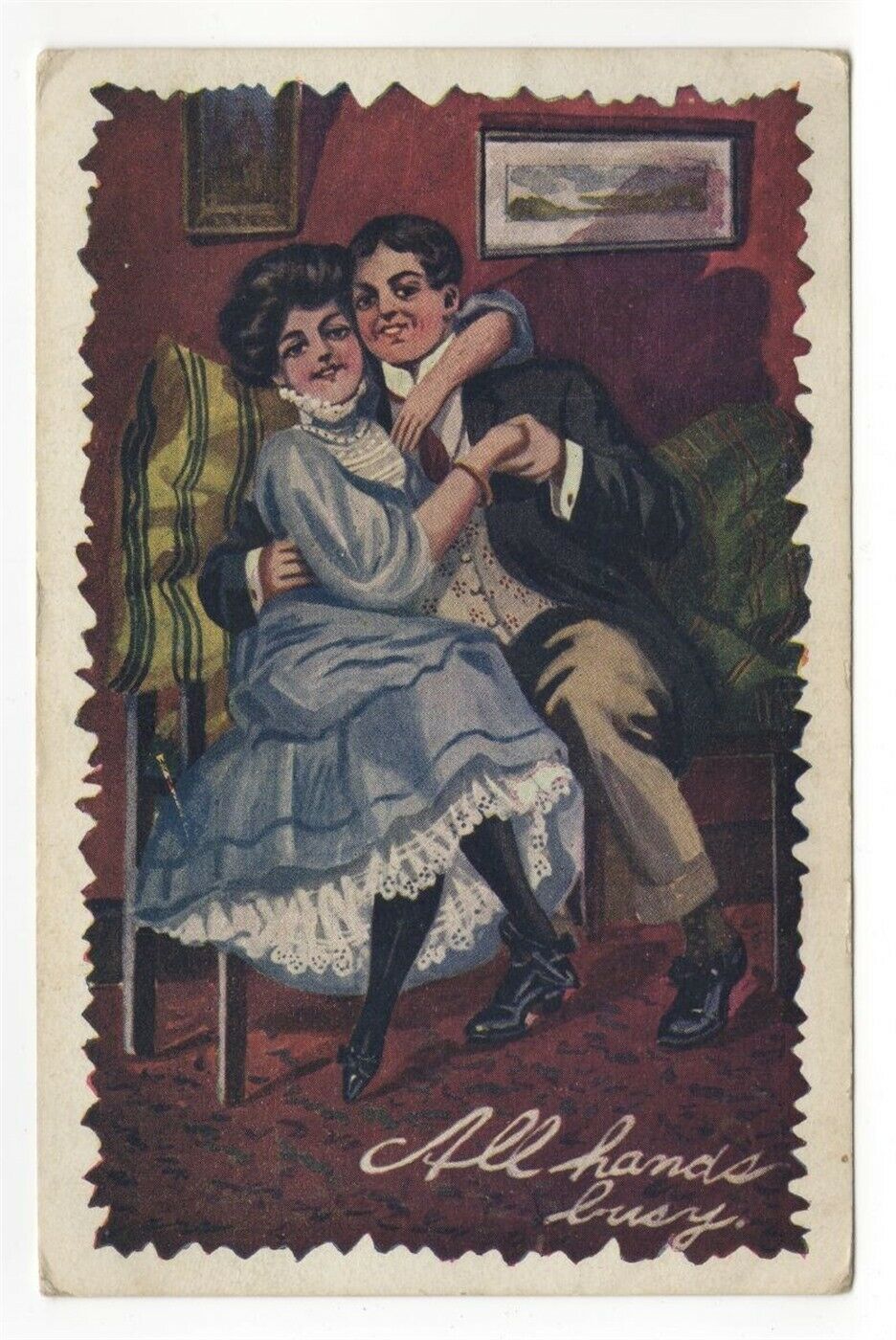 Vintage Comic Humorous Postcard Teutopolis Illinois 1910