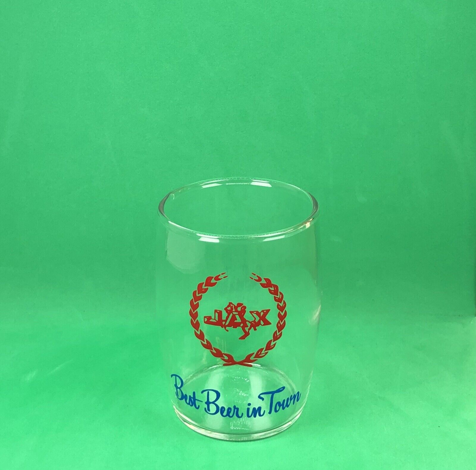 Jax Beer Glass / New Orleans Collectibles / Vintage Tavern Advertising / Barware