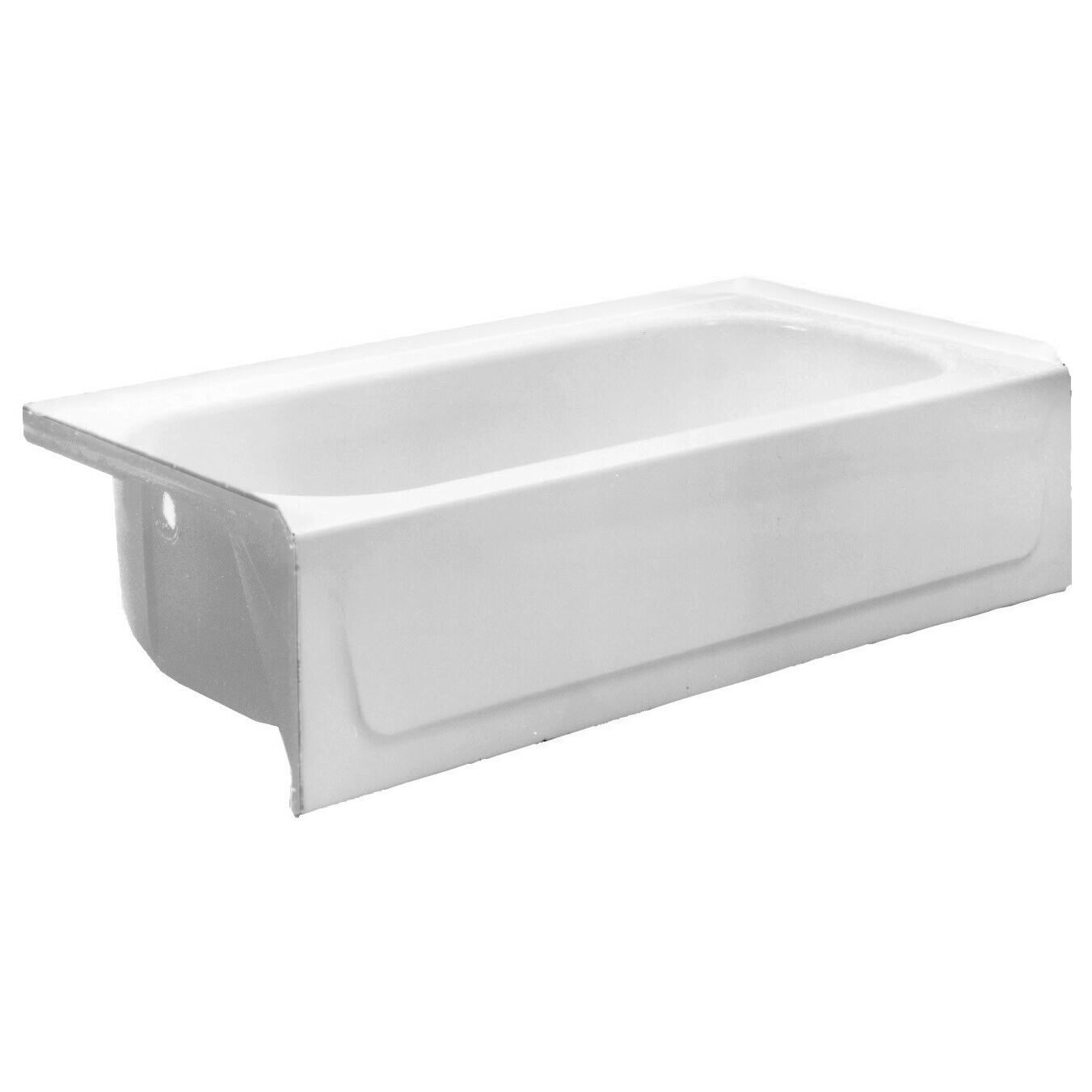 Proflo Pfb16l 60" X 30" Enameled Steel Soaking Bathtub - Three - White