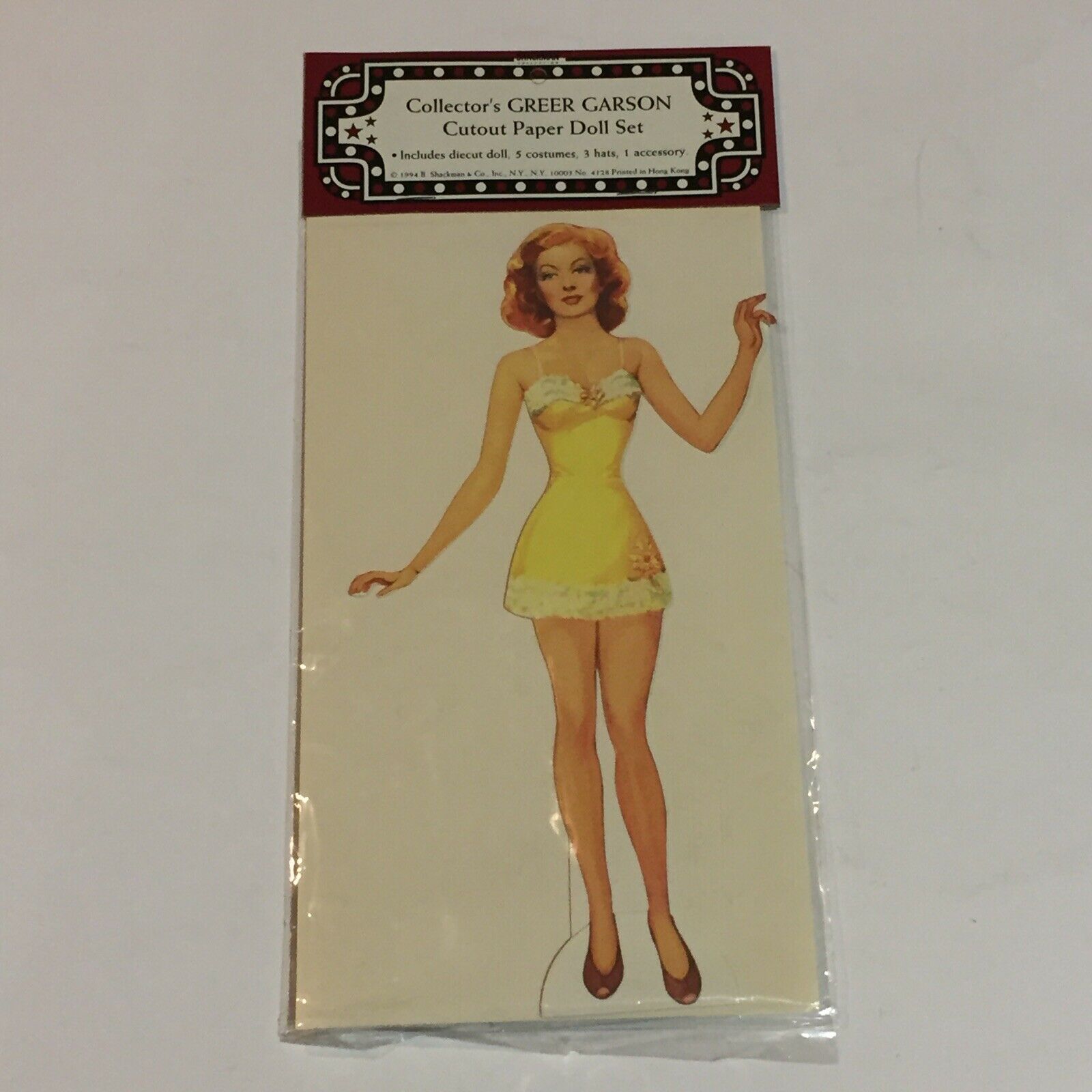 Collector's Greer Garson Cutout Paper Doll Set Sealed Never Opened