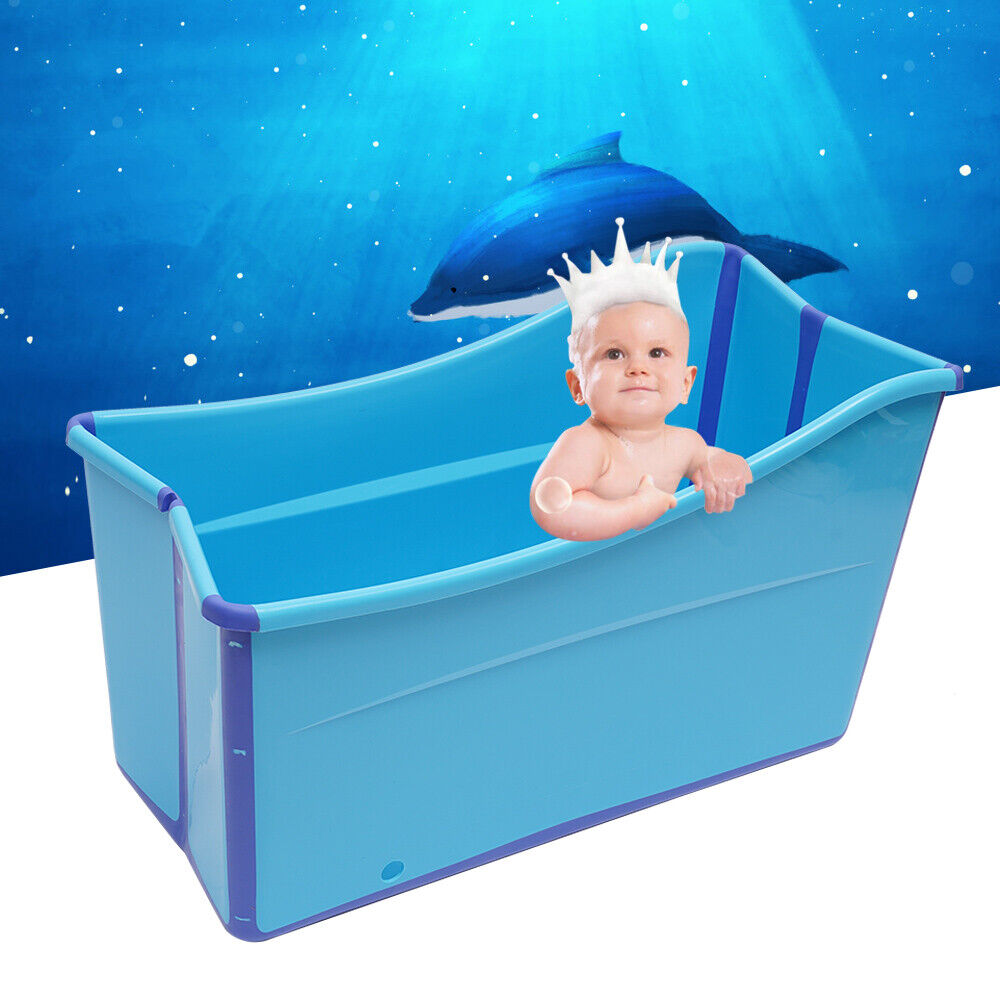 Portable Adult Folding Bathtub Water Tub Outdoor Room Spa Bath Tub Home 100cm Us
