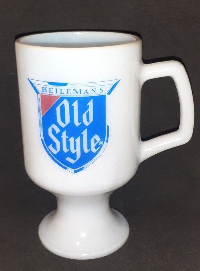Vintage Heileman's Old Style Milk Glass Rare