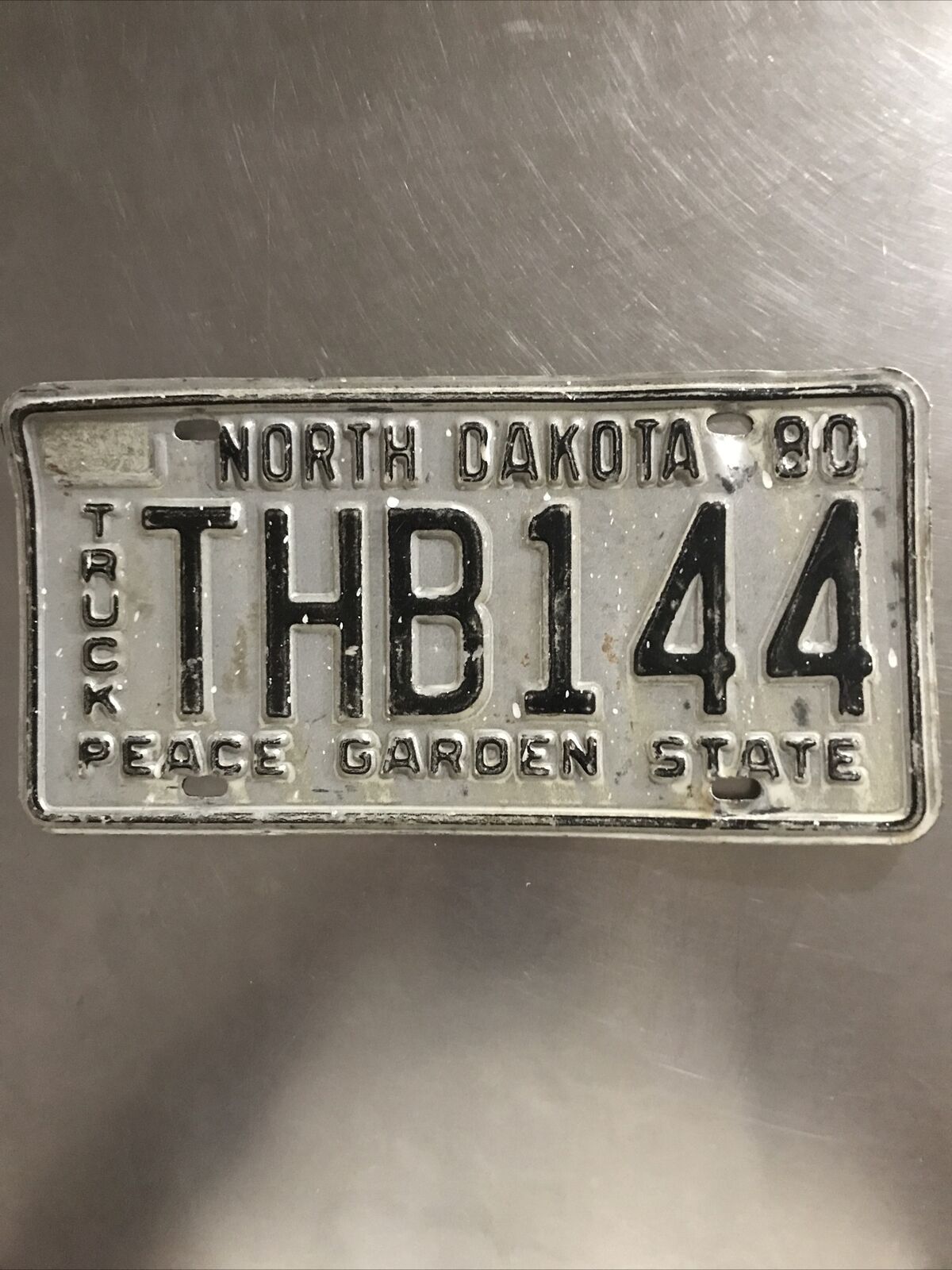 North Dakota License Plate 1980
