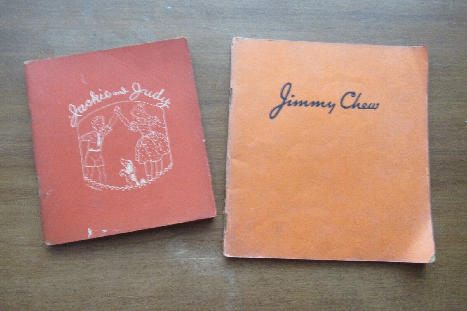 Vtg Childrens Dental Books Jackie & Judy & Jimmy Chew Good Teeth Council 1930-40