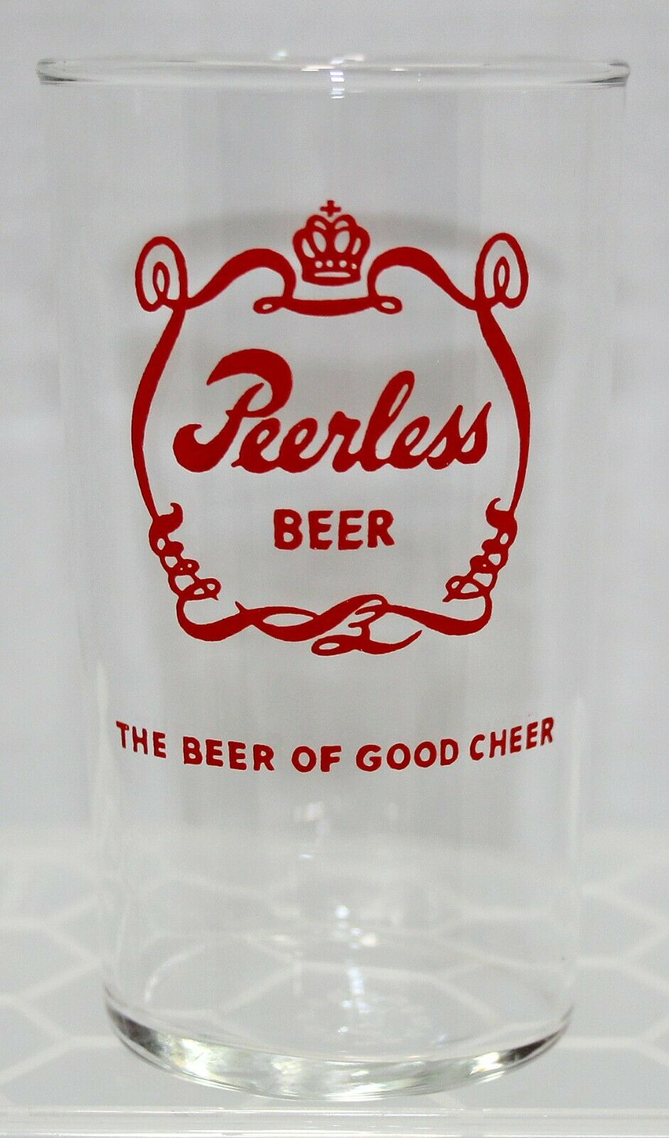 La Crosse Breweries, Inc. "peerless Beer" A.c.l. Shell Beer Glass V. 1950's