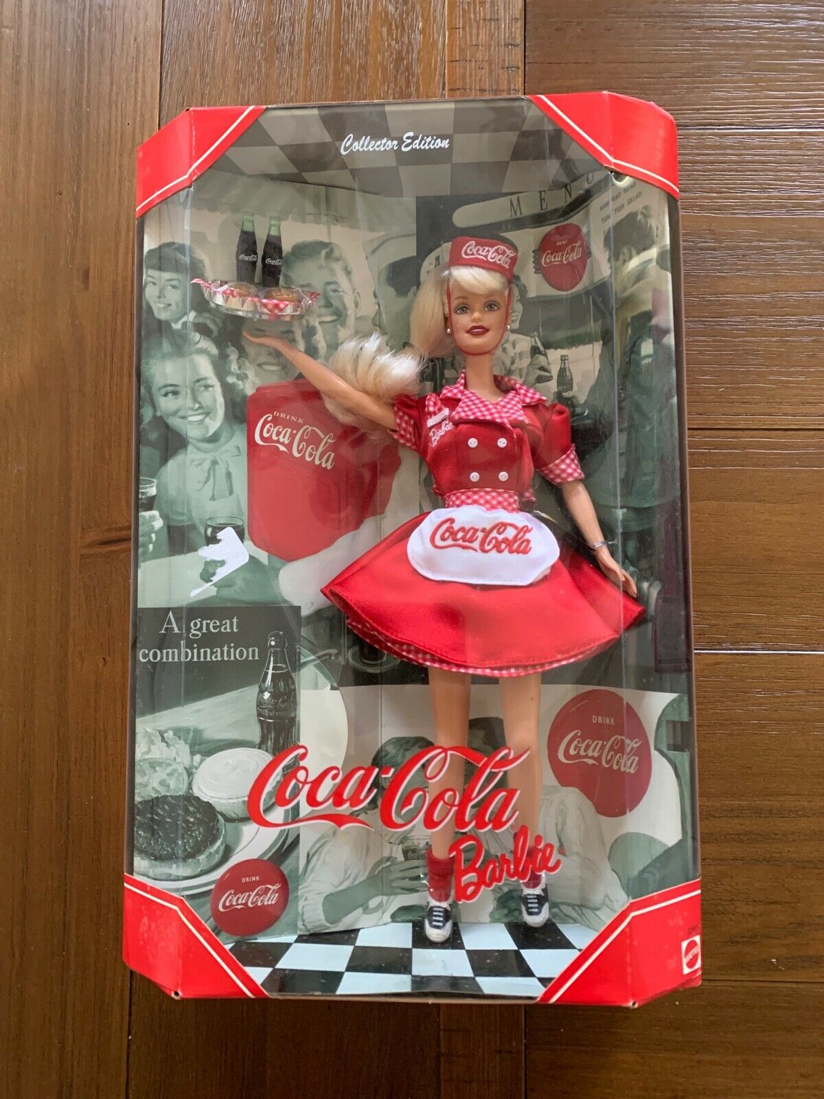 Barbie Coca Cola Barbie Carhop Doll Collector Edition #22831 Waitress