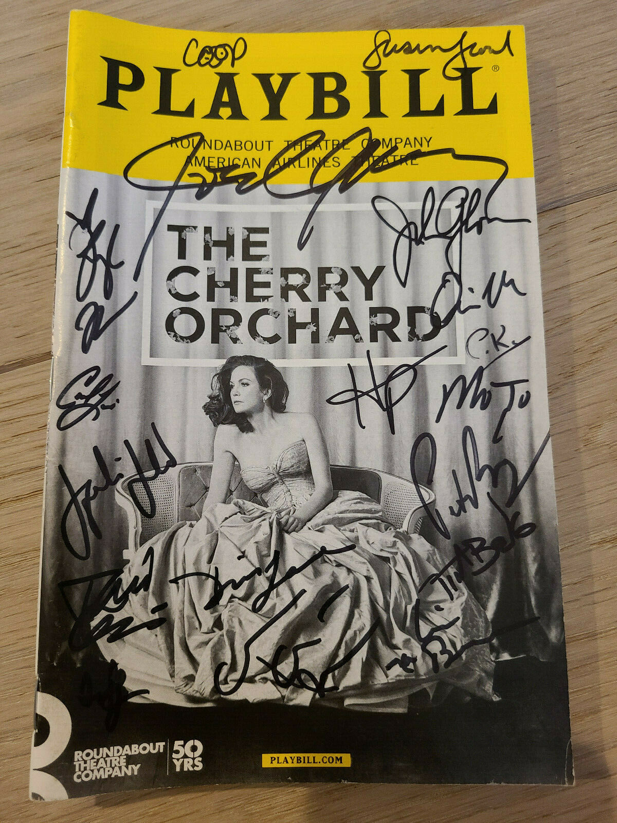 The Cherry Orchard Broadway Signed Playbill Diane Lane Joel Grey Glover Bolger++