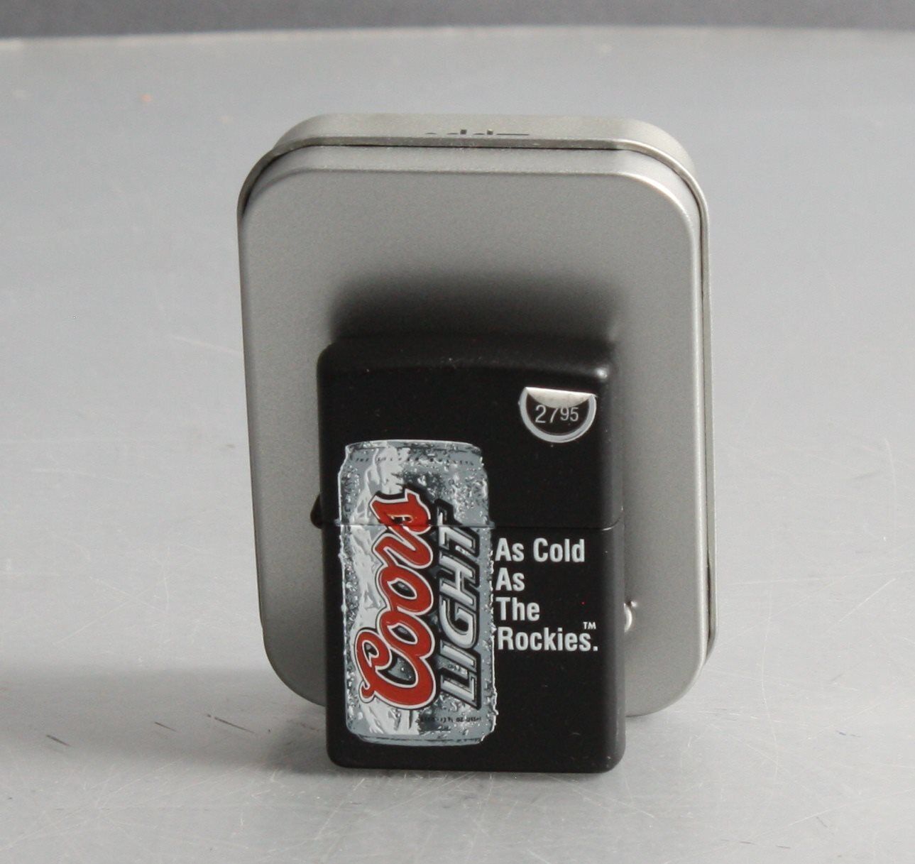 Zippo 24391 Coors Light "as Cold As The Rockies" Lighter Ex