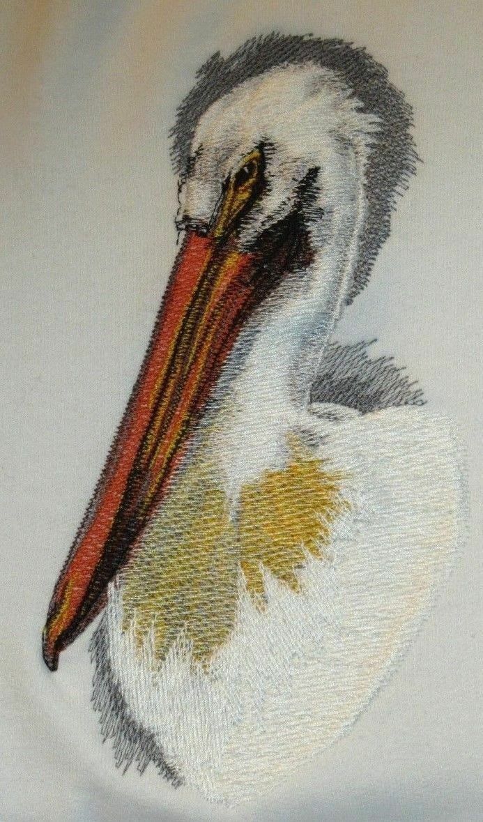 Embroidered Short-sleeved T-shirt - Pelican Bt2876