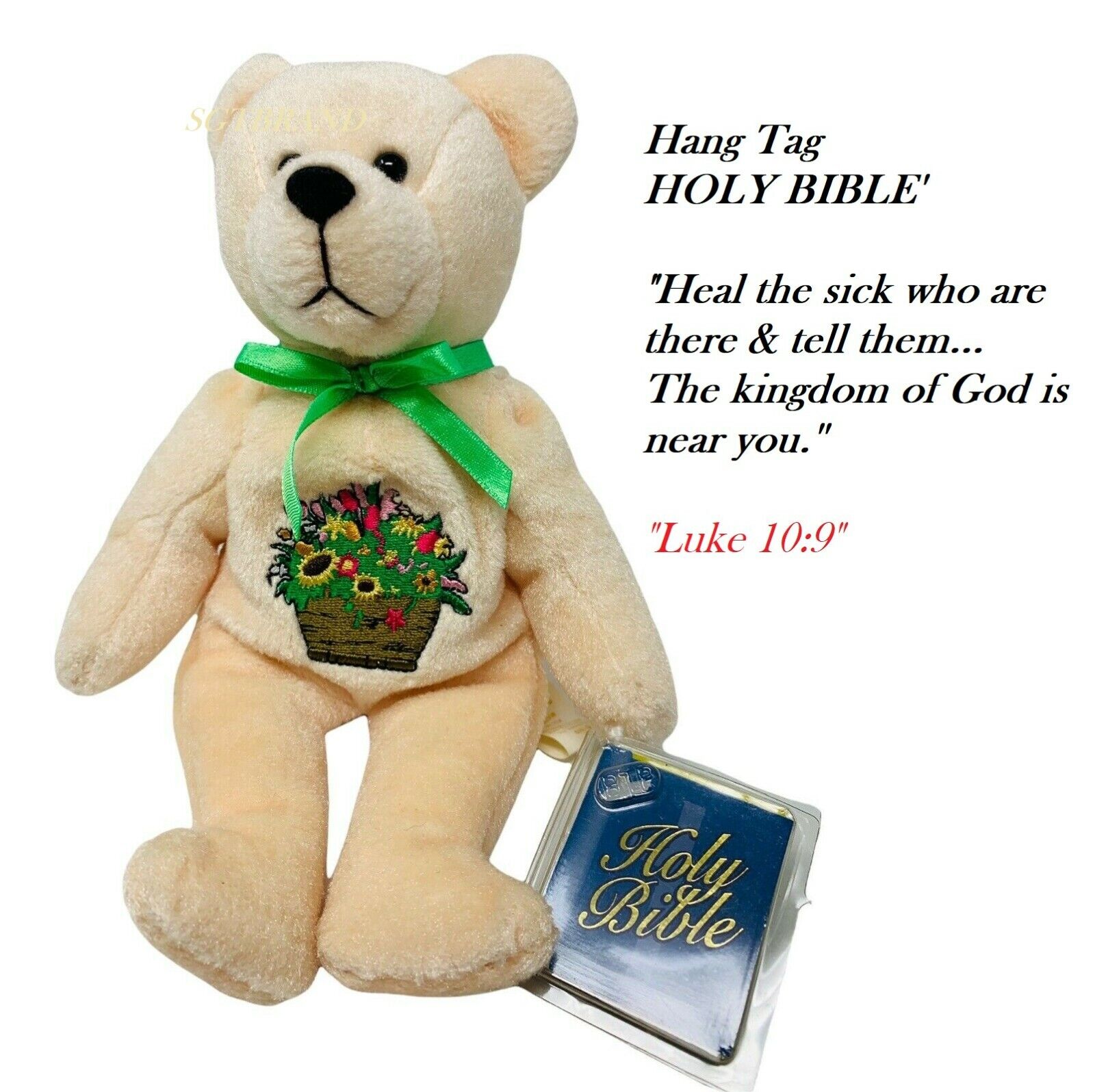 Holy Bears 1999 Celebration Bean Bag Bear Luke 10:9 Inspirational Kingdom Of God