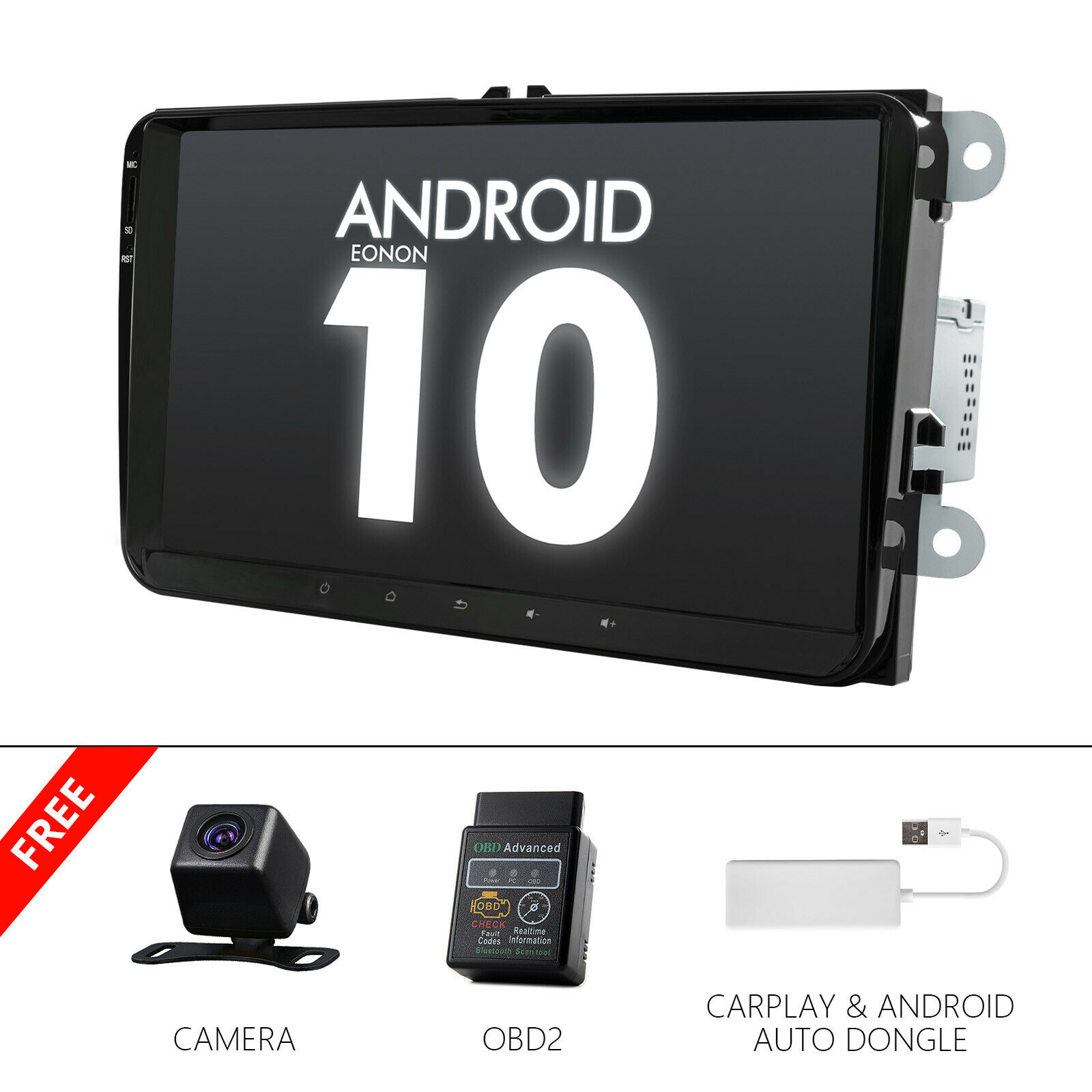 Obd+carplay+cam+9" Ips Android Car Radio For Vw Passat Golf Mk5 Jetta Stereo Gps