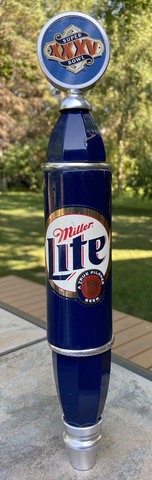 Miller Lite Beer Super Bowl Xxxv Tap Handle