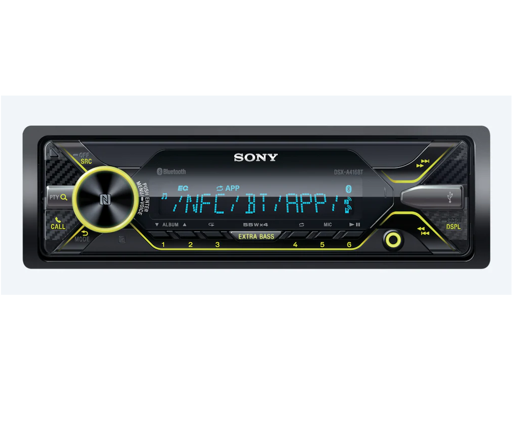 Sony Dsx-a416bt Single-din Usb Aux Indash Radio Digital Bluetooth Media Receiver