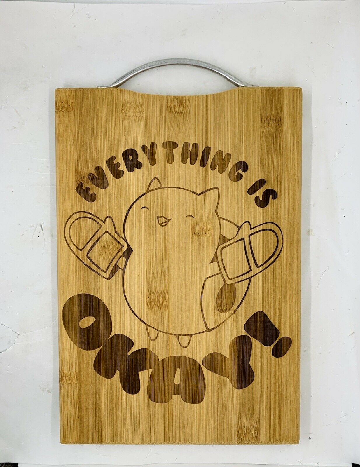 Everything Is Okay Laser Engraved High Quality Cuttingboard Kitchen Pop