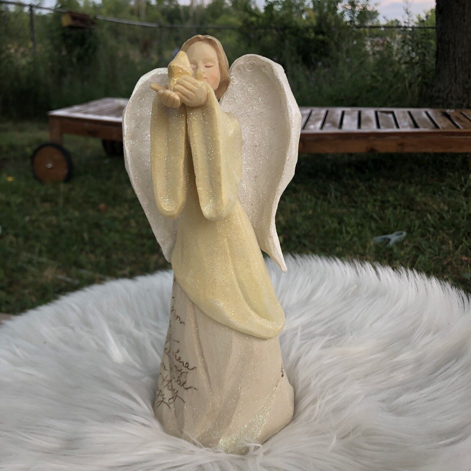 Foundations Angel Figurine Karen Hahn ~ Enesco Remembrance 109827