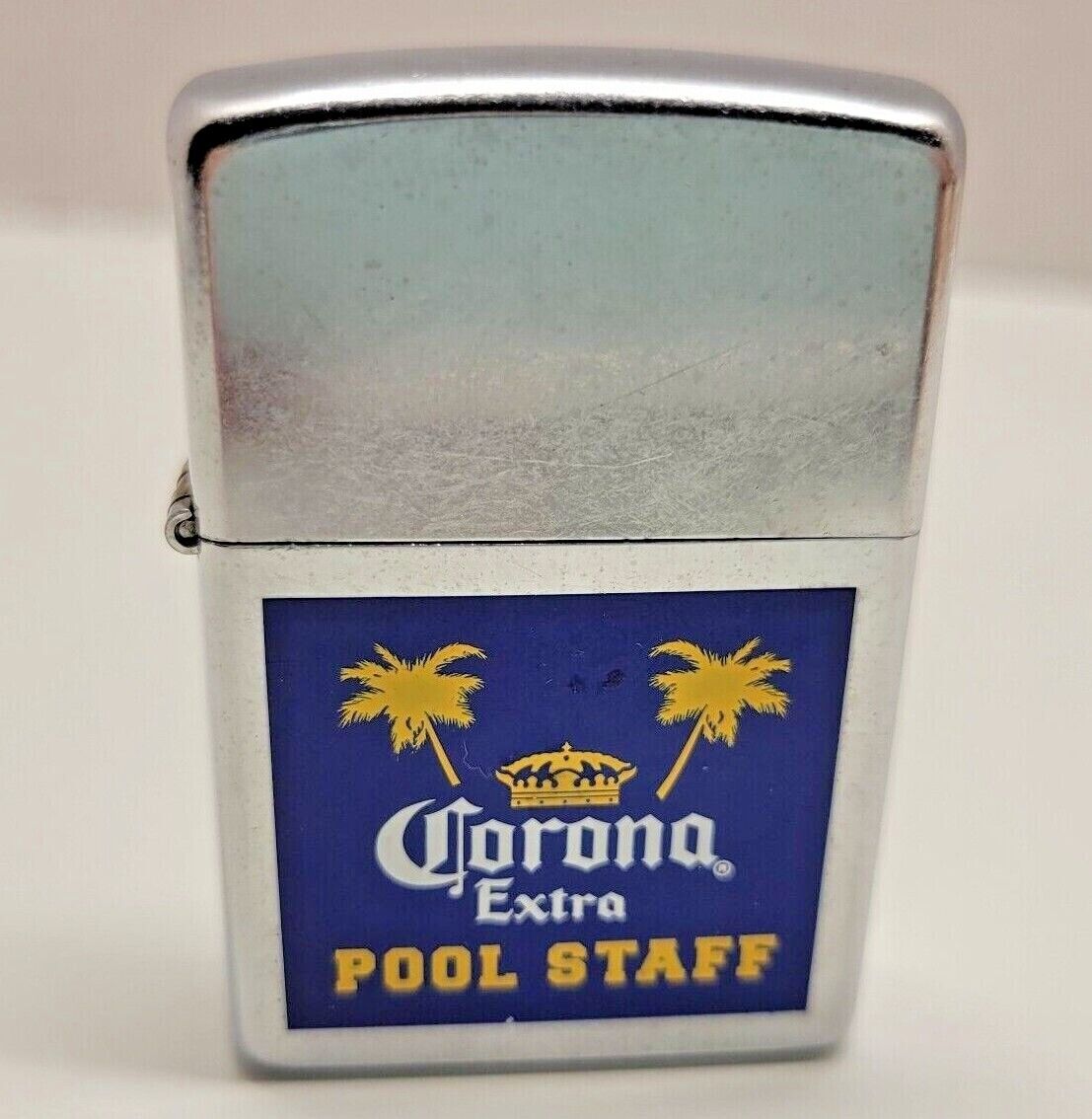 Corona Extra Pool Staff Beer Advertising 2003 Zippo Cigarette Lighter Very Rare!