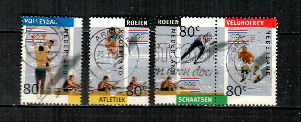 Netherlands Scott's 806a-d Olympics ( 4v ) 1992 F/vf Used