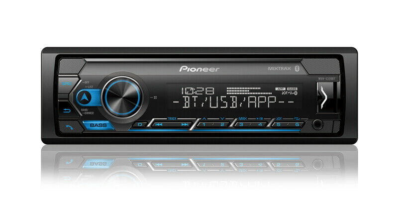 New Pioneer Mvh-s320bt Single Din Mp3/wma Digital Media Player Bluetooth Mixtrax