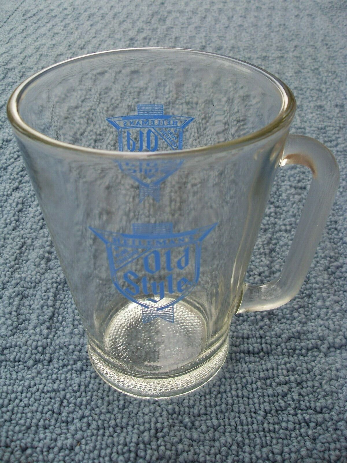 Rare Vintage 7" Heileman's Old Style Glass Beer Pitcher, Good Condition
