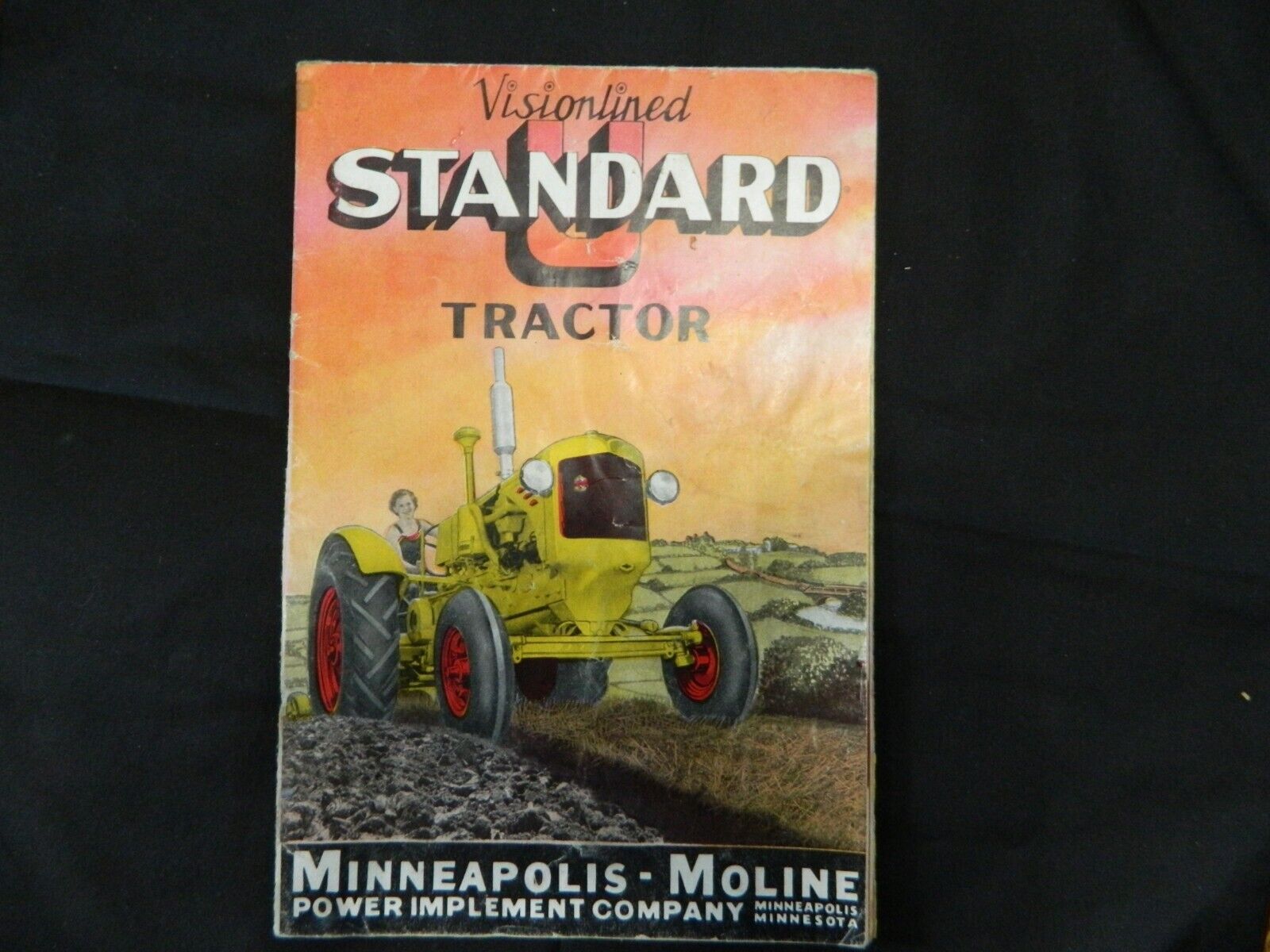 Vintage 1938 Minneapolis Moline Visionlined U Tractor Brochure