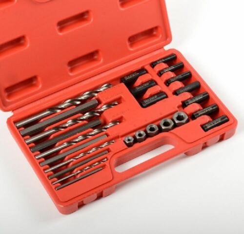 Screw Extractor Drill Guide 25pc Set Remove Broken Screw Bolts Fastners Easy Out