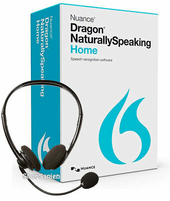 Nuance Dragon Naturally Speaking Home 13 Version 13.0 W/ Headset, New Retail Box