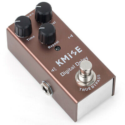 Kmise Digital Delay Guitar Effect Pedal Mini Single True Bypass Dc 9v
