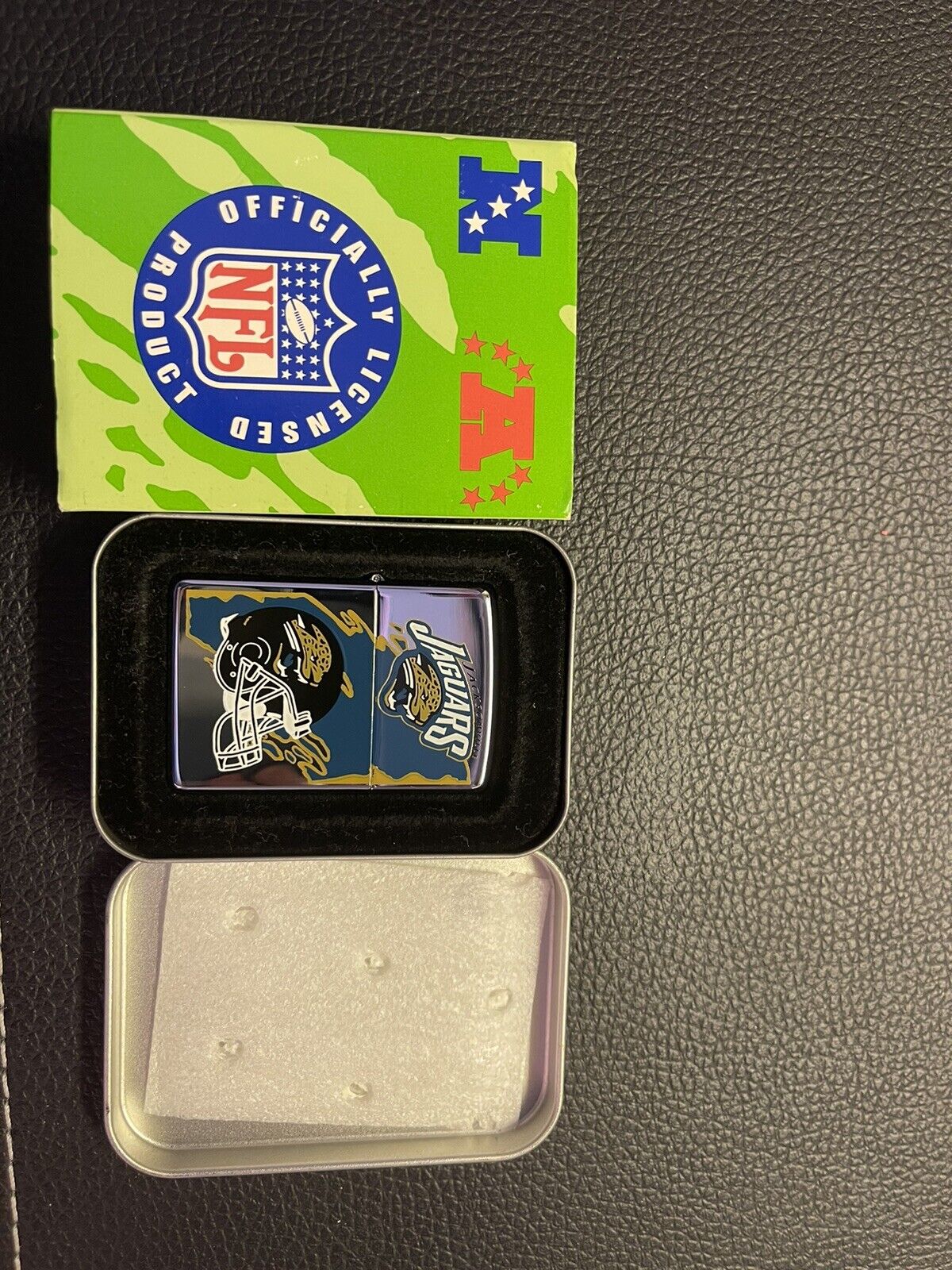 250nfl Jaguars Zippo Lighter Preowned But Never Used