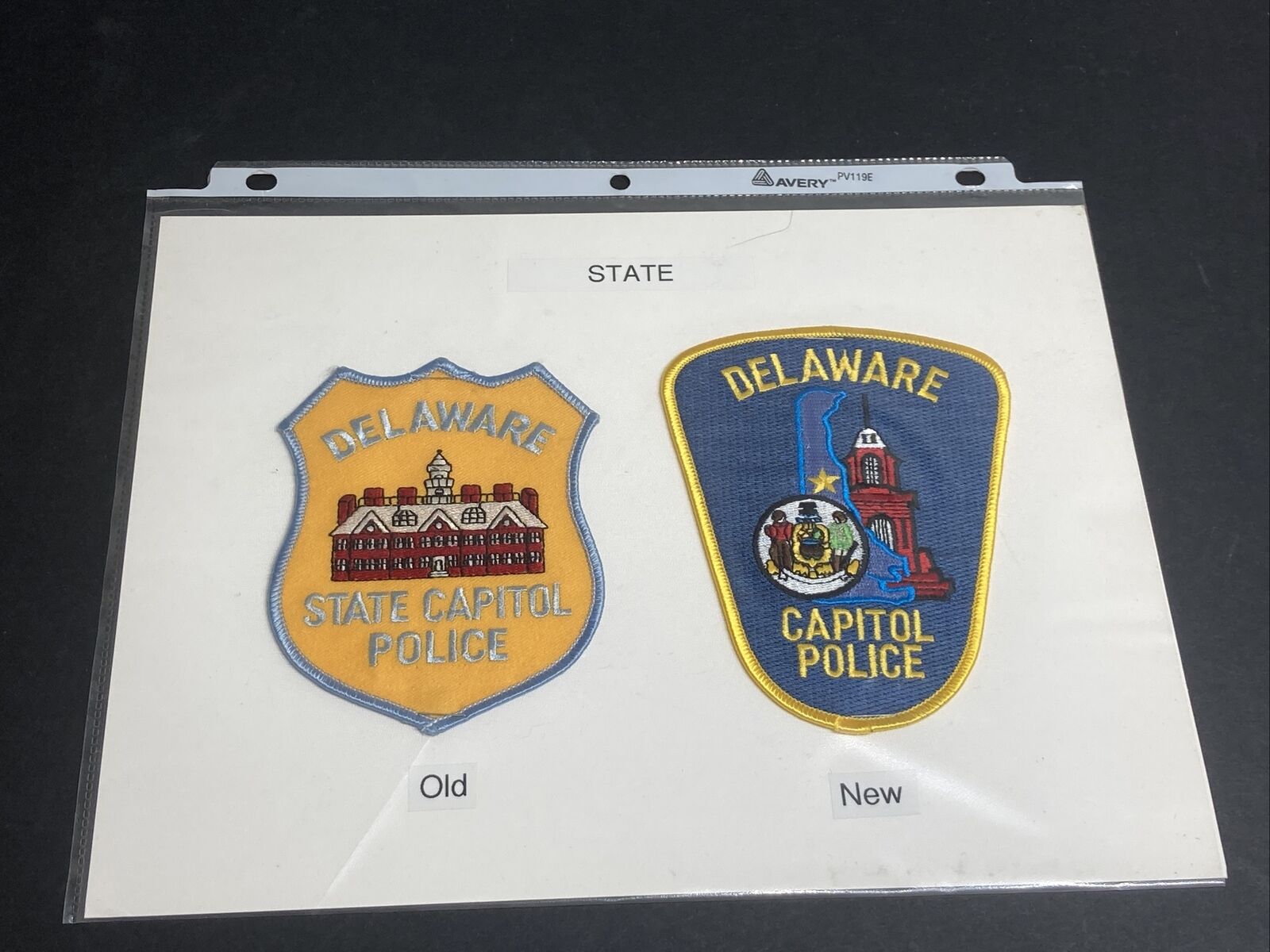 Delaware State Capital Police Patch Old Era + New Era