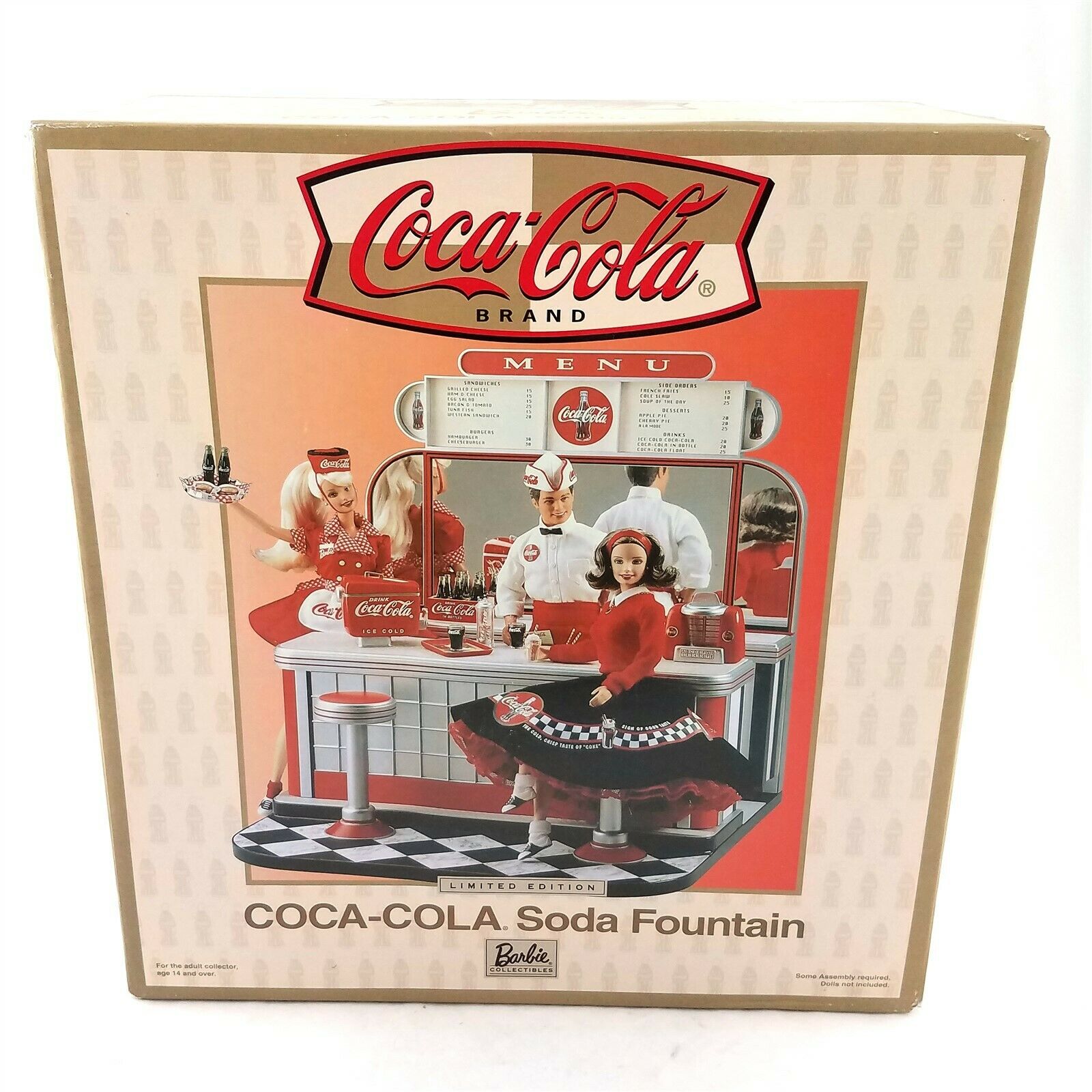 Barbie Coca-cola Soda Fountain Limited Edition Playset 2000 Mattel New In Box