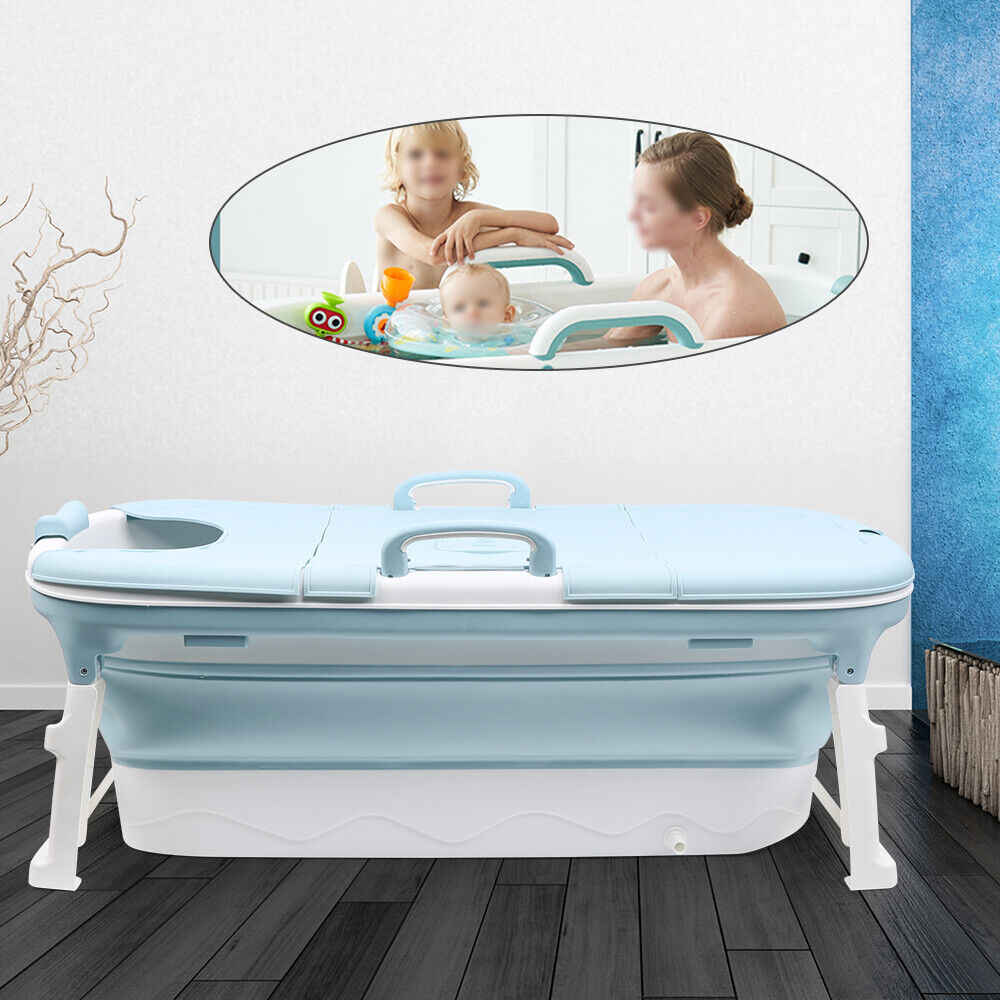Portable Adult Folding Soaking Bathtub Water Tub Spa Sauna Freestanding Bucket
