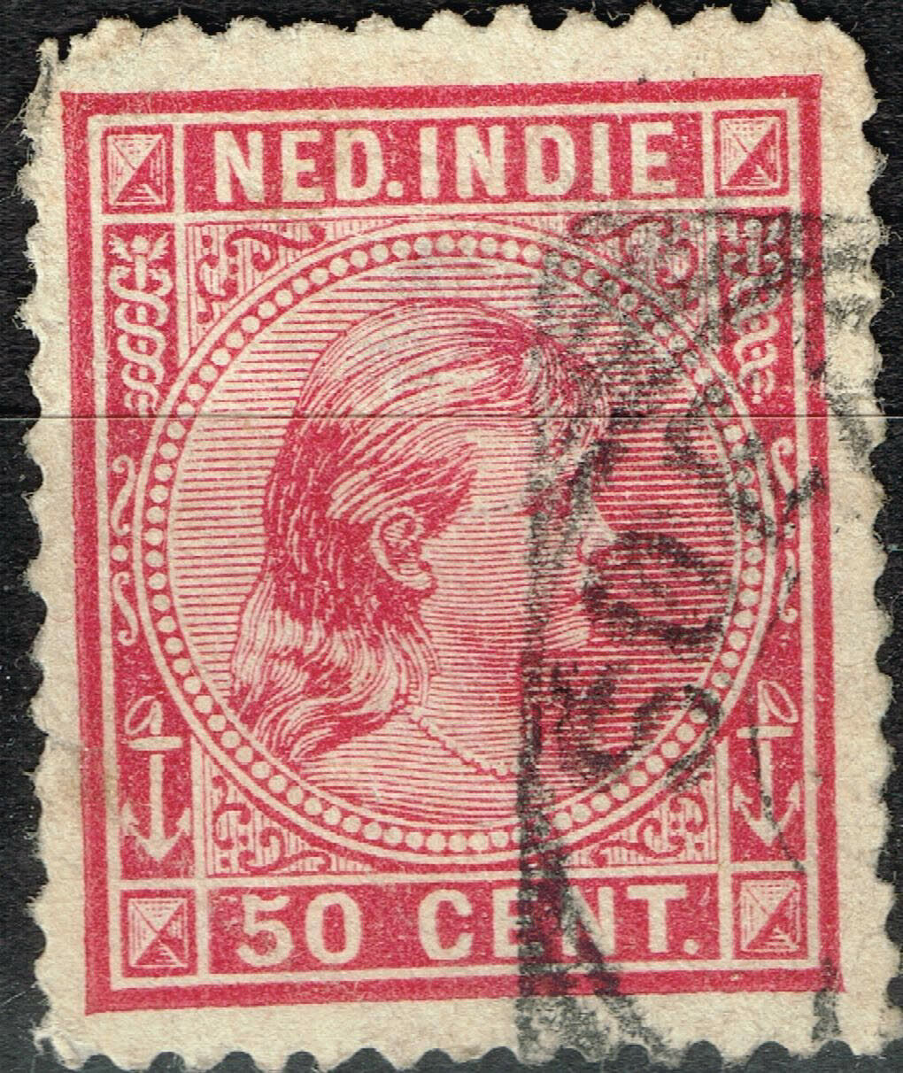Netherlands India Queen Wilhelmina Classic Stamp 1893