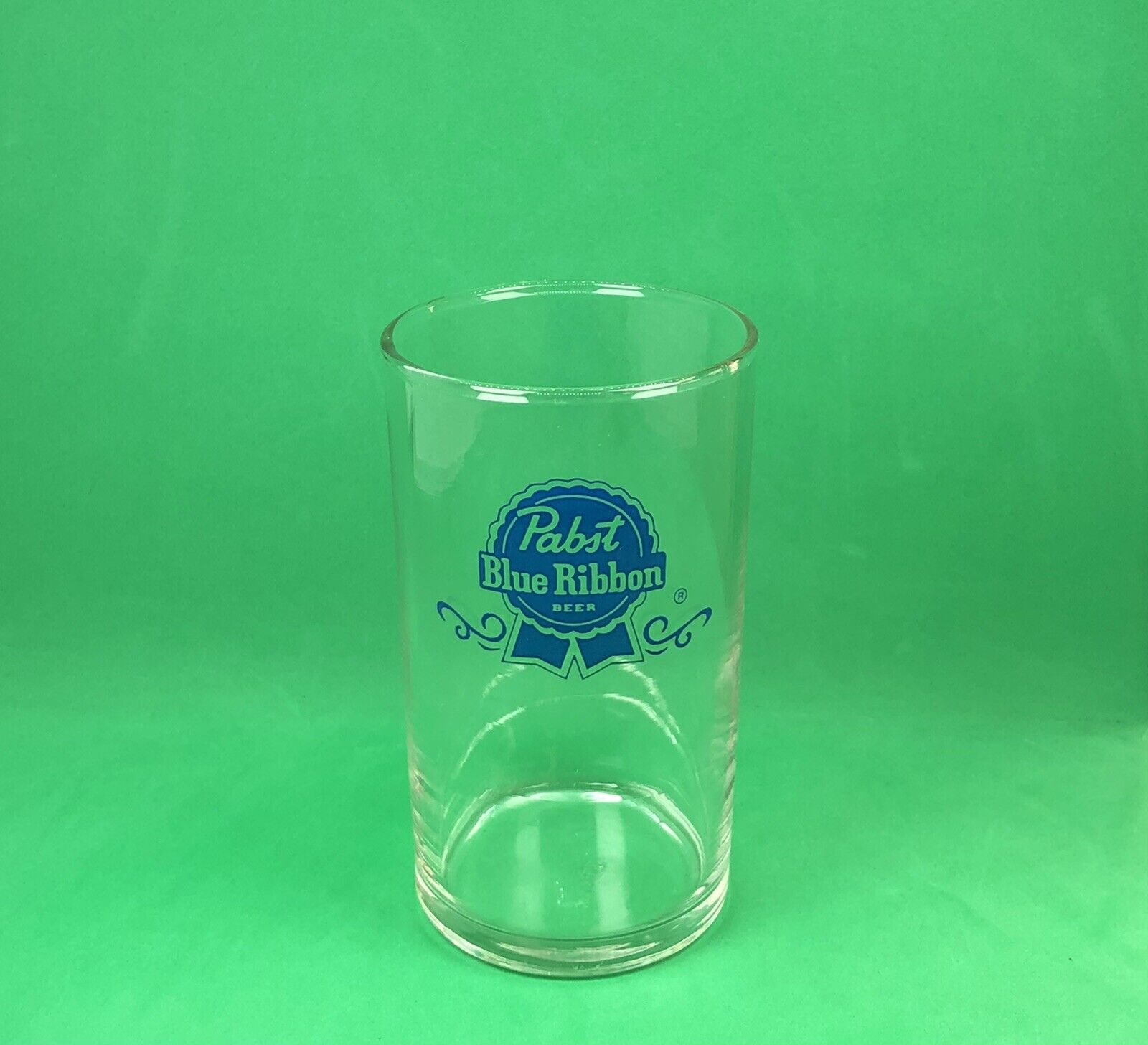 Pabst Blue Ribbon Glass / Vintage Tavern Advertising / Home Barware / Clearance