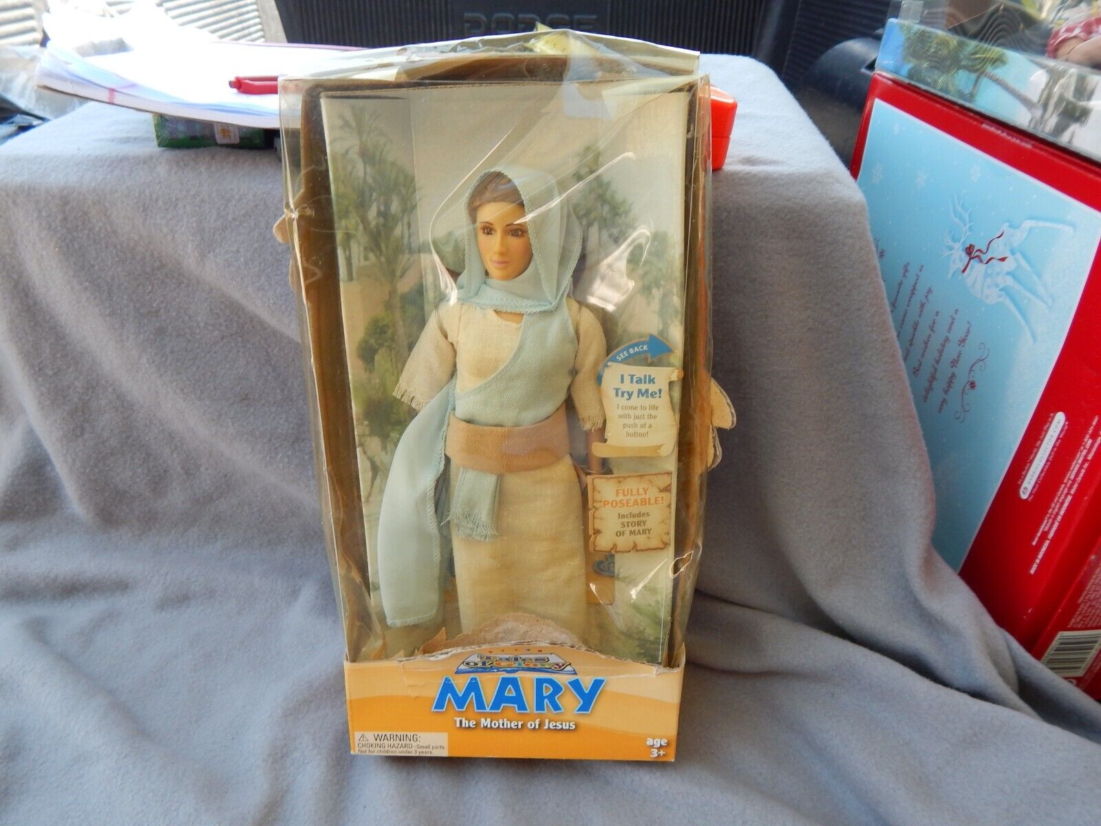 Tales Of Glory Mary Mother Of Jesus Talking Doll In Box Parts Estate Find