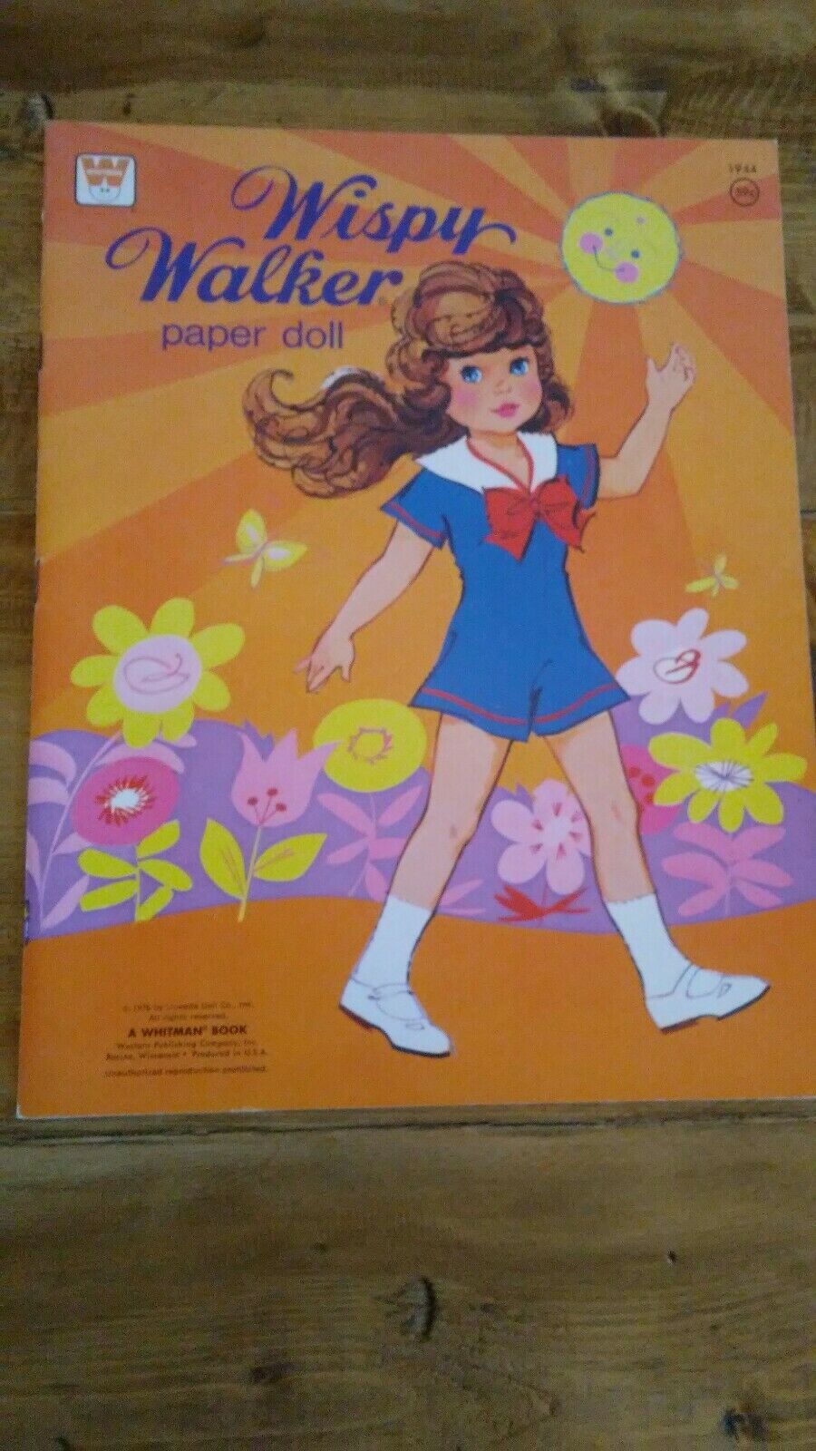 Vintage Punch Out Paper Doll Book ~wispy Walker Paper Doll~1976~nice!~whitman