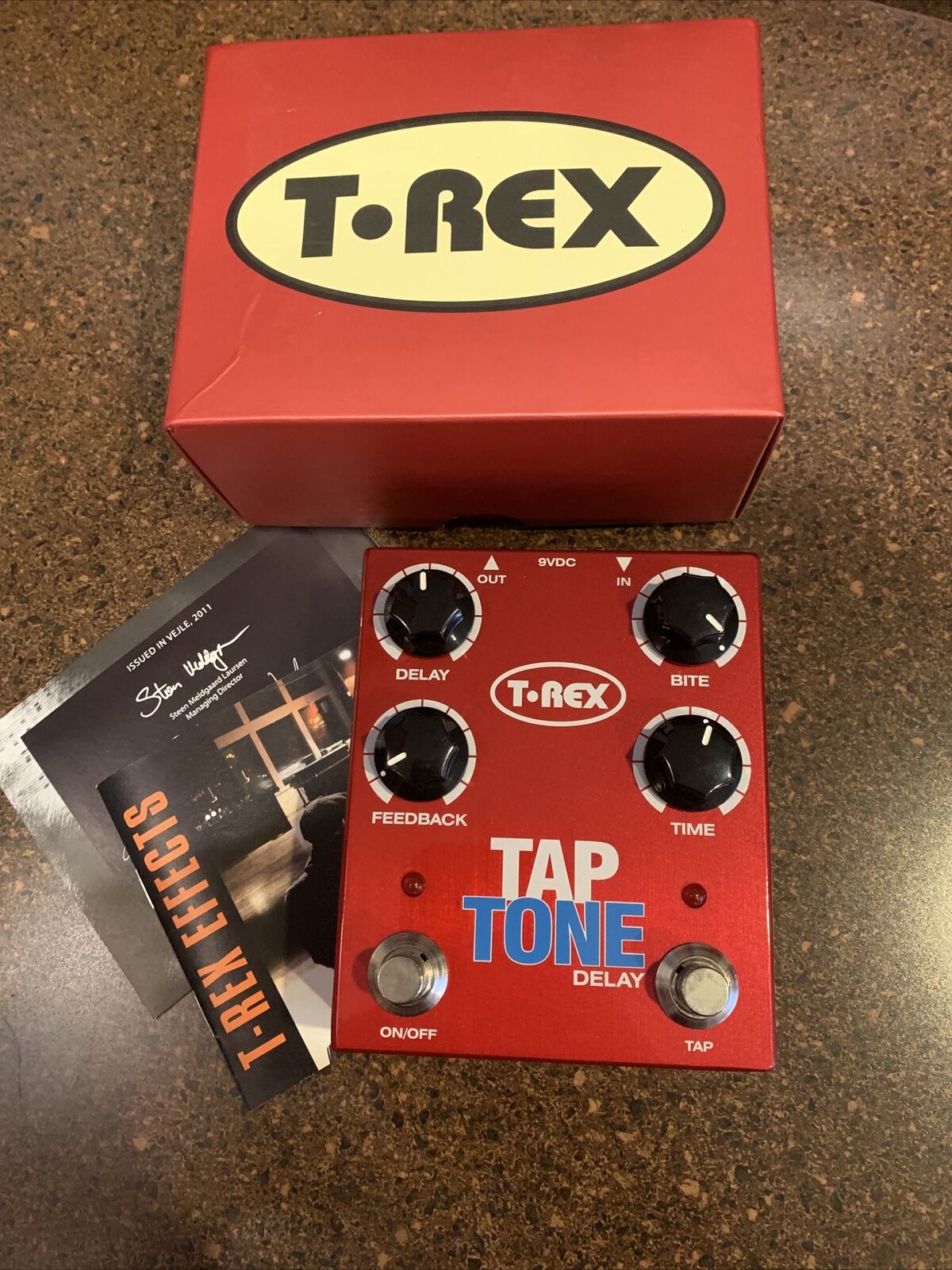 T-rex Engineering Tap Tone Delay Digital Echo Tempo Rare Guitar Effect Pedal