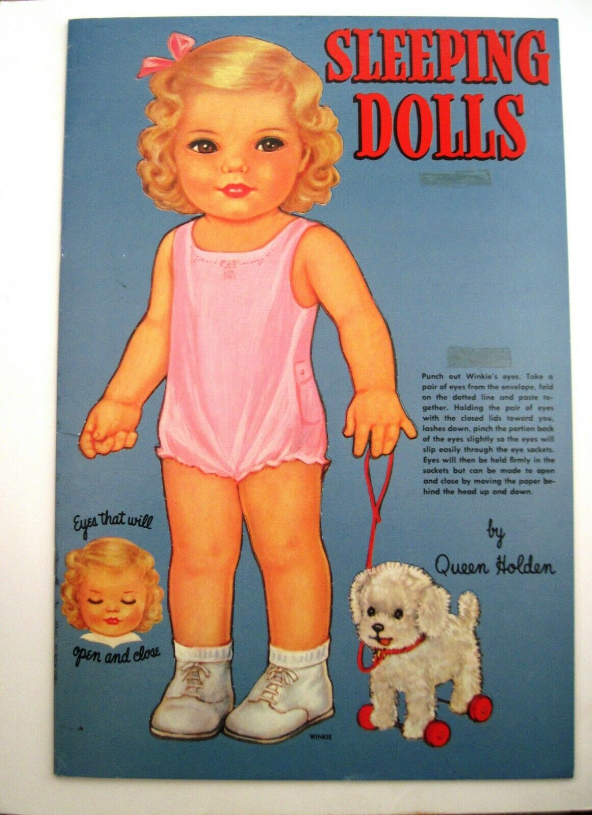 1985 Paper Dolls "queen Holden Collection" "sleeping Dolls"  - Uncut  *